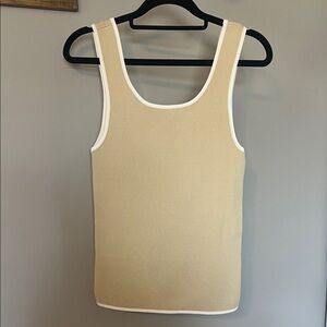 Tan Sleeveless Tank Top